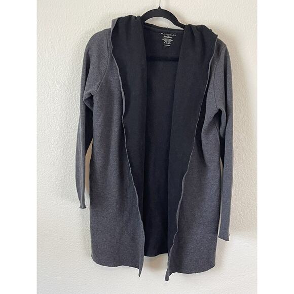 Neiman Marcus Majestic Paris Wool Longline Open Cardigan Sweater Grey Size 2 - Picture 1 of 6